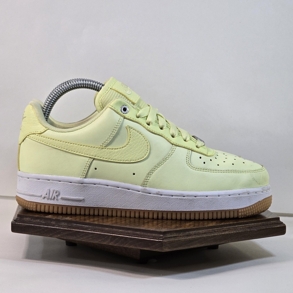 Nike Air Force 1 Low Shoes Youth Size 6.5 Volt Yellow Gum AF1 Leather Sneakers